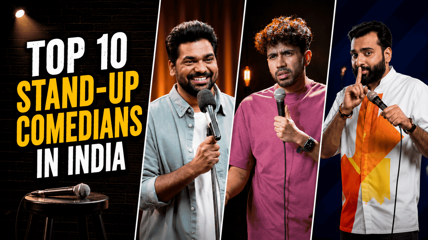 Top 10 Stand-Up Comedians in India in 2026