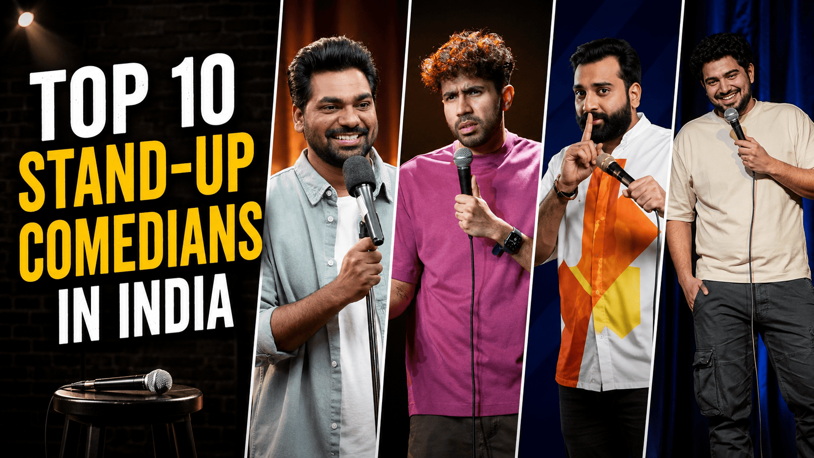 Top 10 Stand-Up Comedians in India in 2026