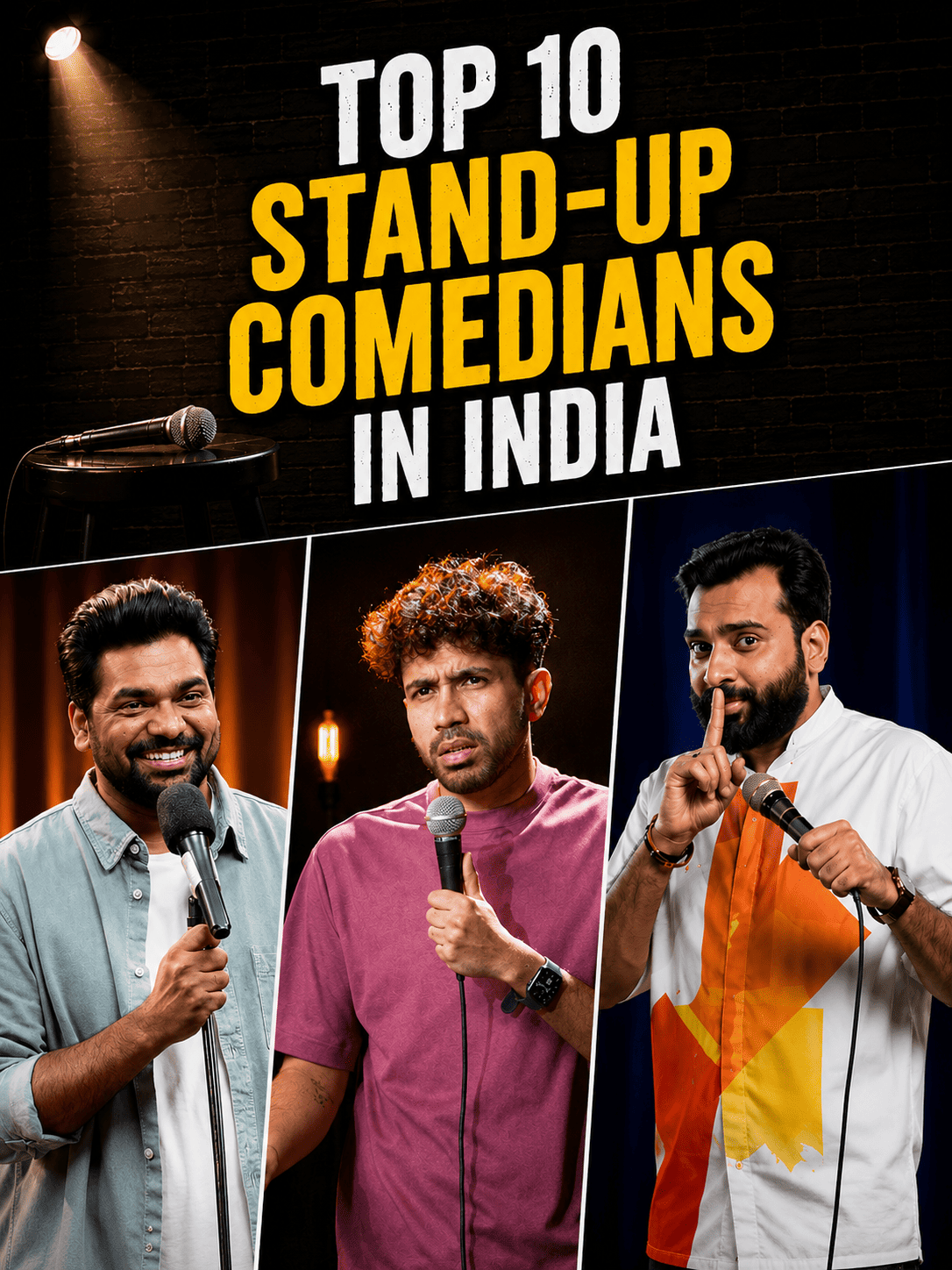 Top 10 Stand-Up Comedians in India in 2026